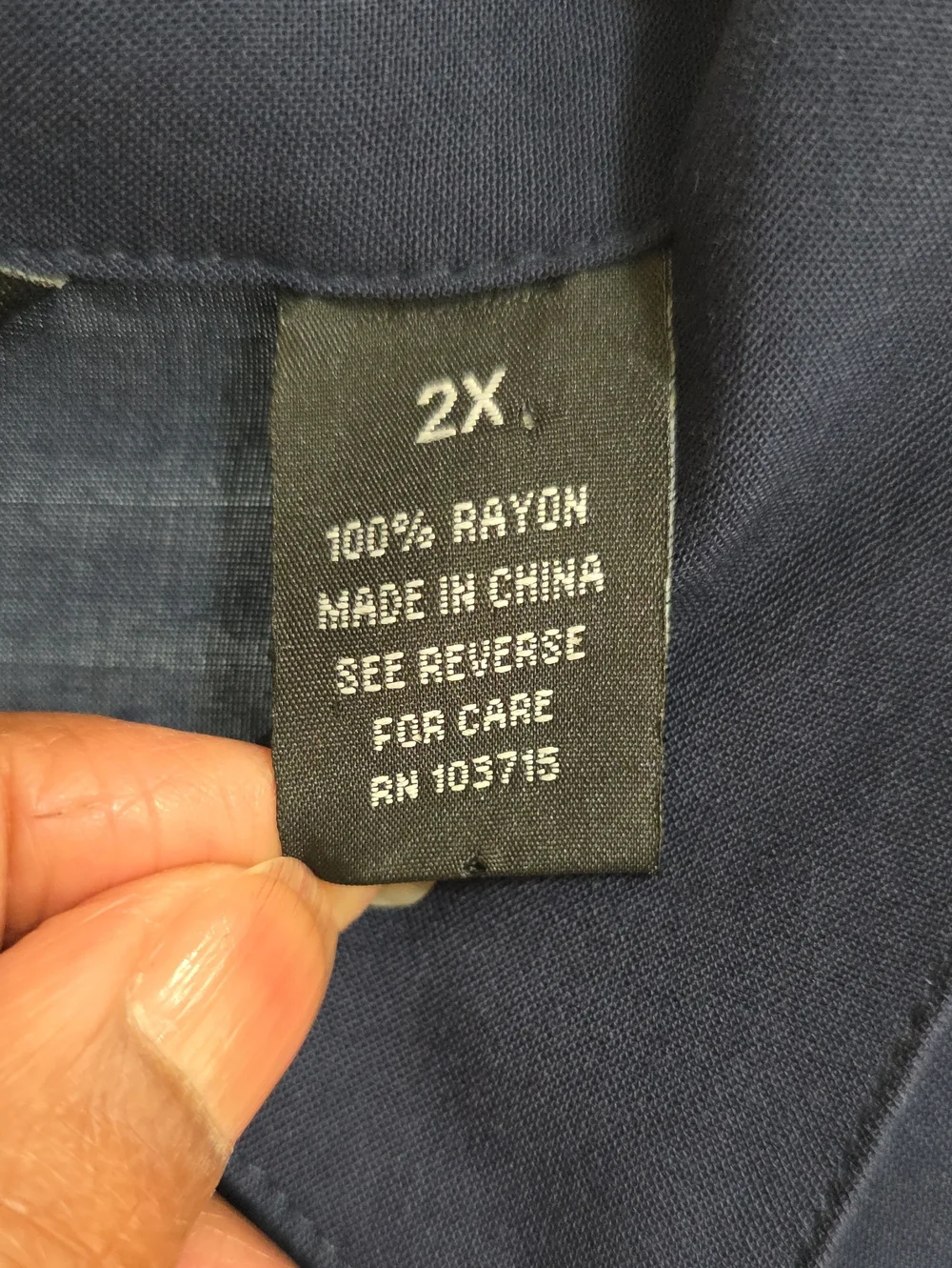 Zac & Rachel Navy Button-Front Drawstring Tunic